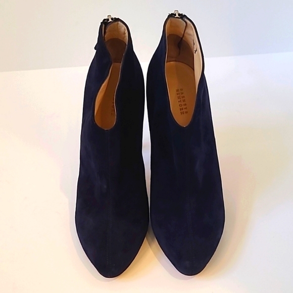 Barneys New York Suede Heeled Booties - Picture 3 of 11